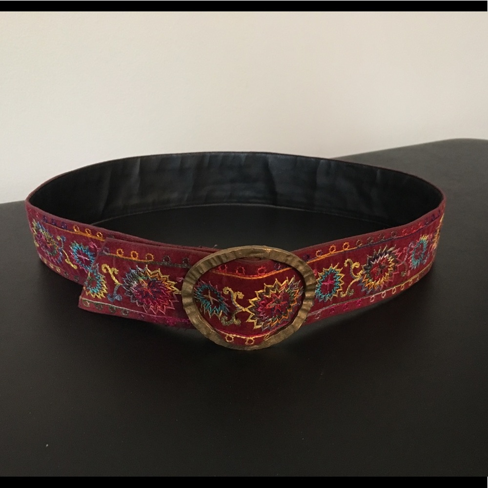 Belt- multicolor velvet